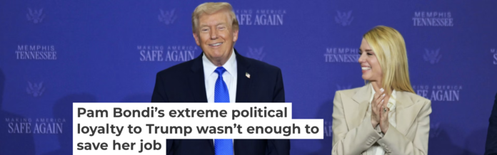 President Donald Trump participates in a roundtable discussion in Memphis, Tenn., with Attorney General Pam Bondi on March 23, 2026. AP Photo/Bruce Newman